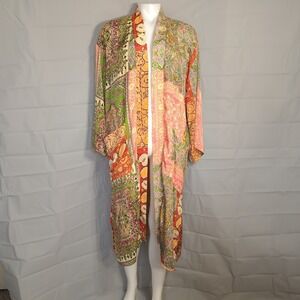 Tolani Women's Long Cardigan Size XS/S Floral‎ Cover-Up
